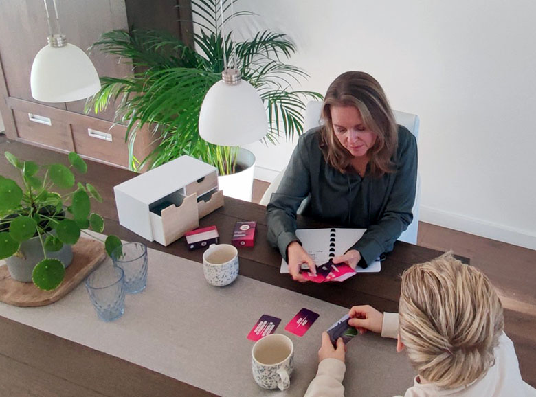 Zoveel keuze Marjolein Hoefsloot aan tafel met een leerling voor individuele begeleiding